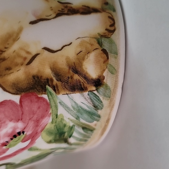 Ceramic Floral Bucket with Rabbit - Picture 12 of 14